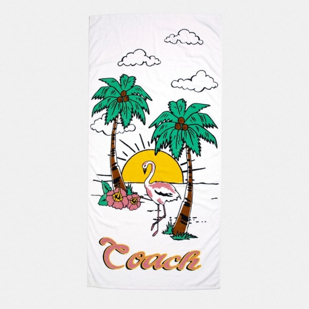 COACH TROPICAL GRAPHIC TOWEL